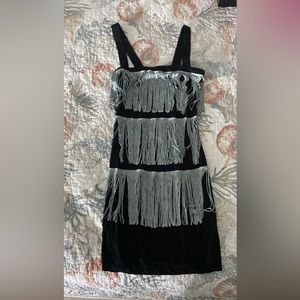 Black flapper costume dress